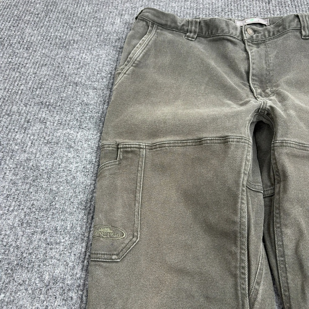 Arborwear Cedar Flex Pants Mens 38x32 Brown Cotton Spandex Double Knee Workwear - Picture 3 of 11